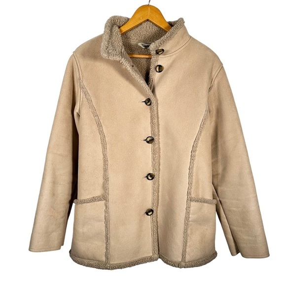 L.L.BEAN Vintage Penny Lane Sherpa Fleece Jacket - Picture 2 of 12